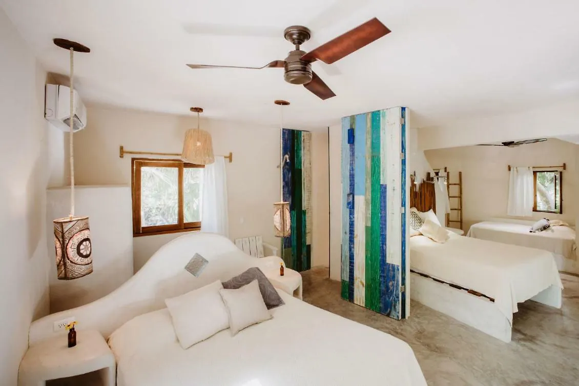Beachfront Villa On Tulum Beach Hotel Zone